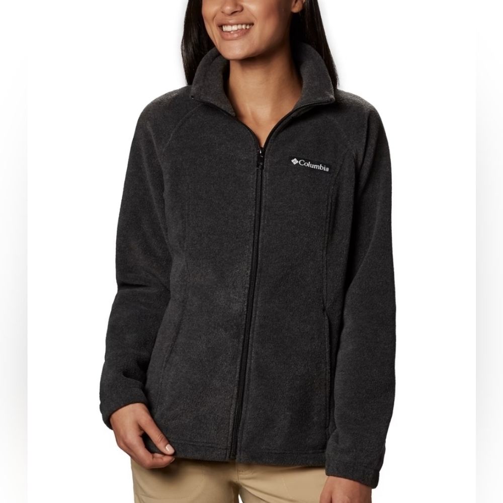 Columbia Datk Grey Full Zip Fleece 3X